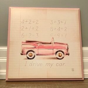 Wall Art - I Drive My Car 12.5" x 12.5"